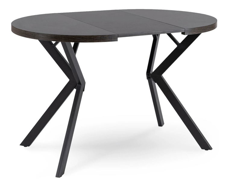 Rozkládací jídelní stůl Desistir (černá) (pro 4-8 osob)