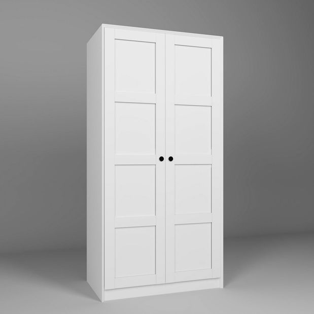 Policová skříň Luckiny P (bílá)