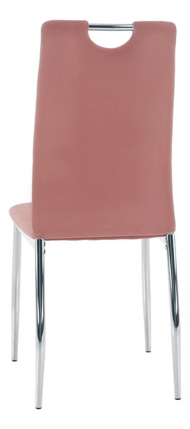 Jídelní židle Don Juan NEW (růžová + chróm)