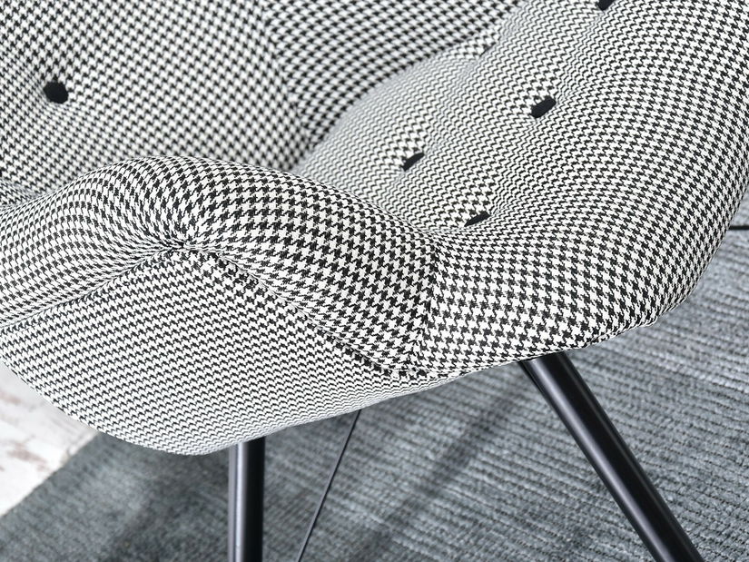 Relaxační křeslo Dawntawn (bílá + černá)