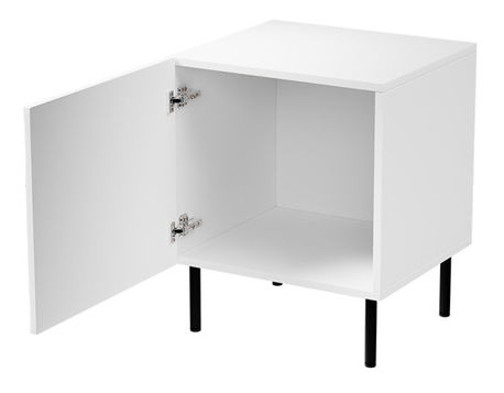 Set 2 nočních stolků Lomaller (dub wotan + černá)