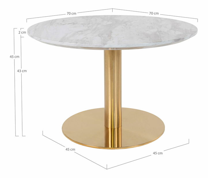 Konferenční stolek Bvaria 1 (bílá)