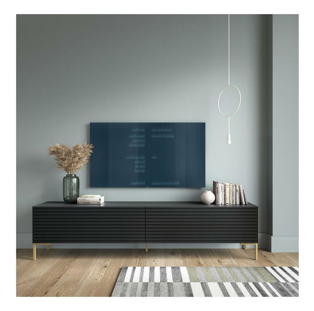 TV skříňka/stolek Lamellito 175 (černá)