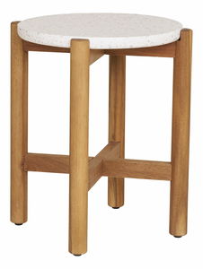 Příruční stolek Taleria 11 (přírodní + bílá)