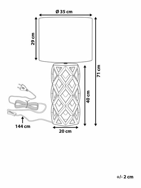 Stolní lampa Speyer (černá)