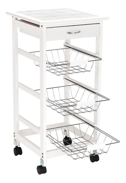 Servírovací stolek Kirsten (bílá)