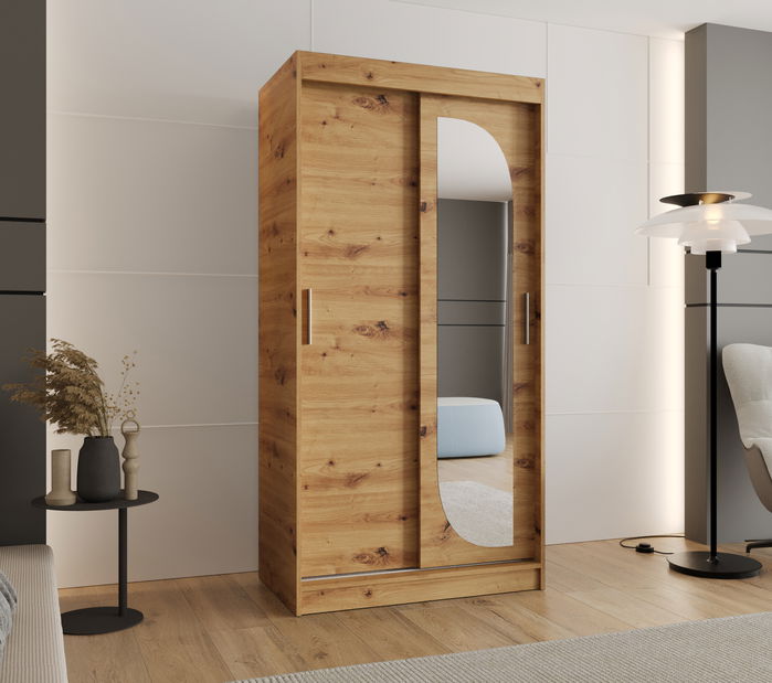 Šatní skříň 100 cm Lulu (dub artisan)