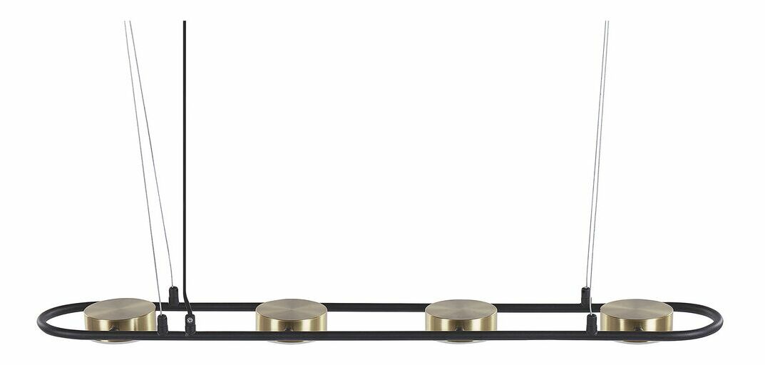 Závěsné svítidlo Malza (černá + mosazná)