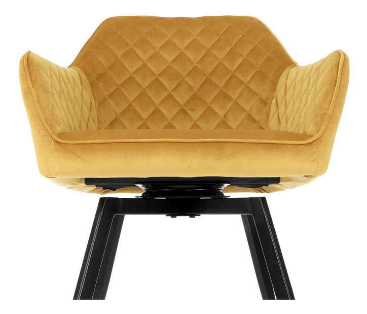 Jídelní židle Danarra-425-YEL4 (žlutá + černá)