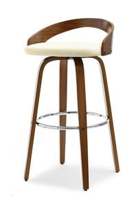 Židle Haime (oříšková + chromová)