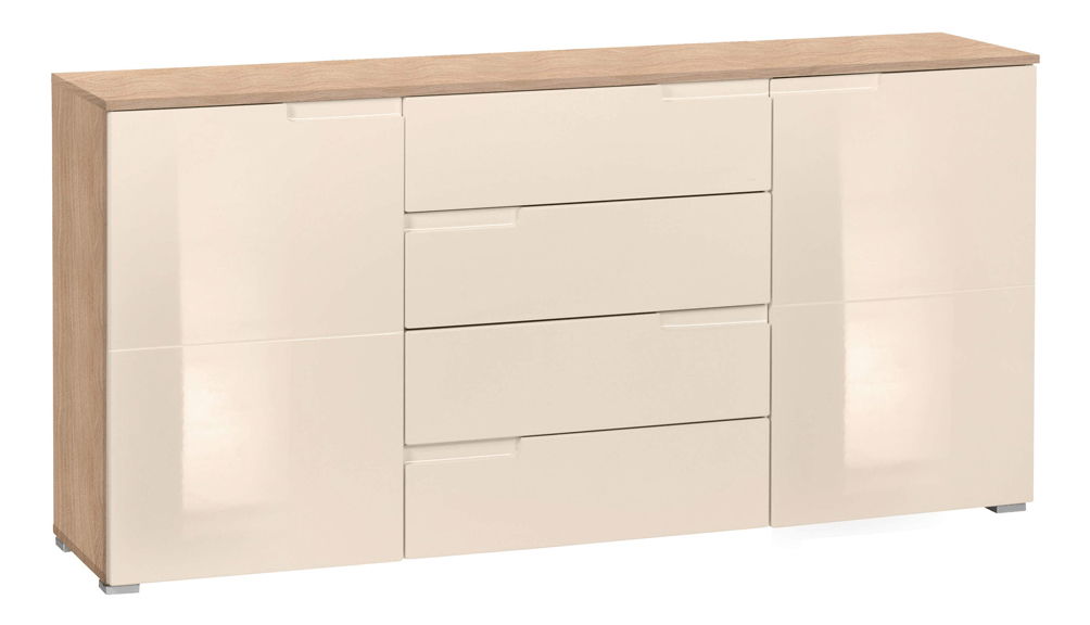 Kombinovaná komoda Merissa typ 2 (krémová + dub sonoma)