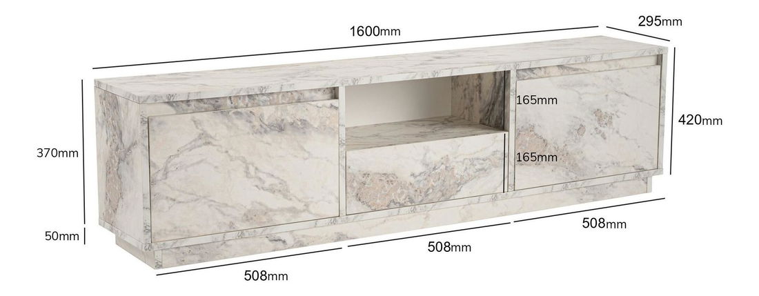 TV skříňka Vangarella (mramor)