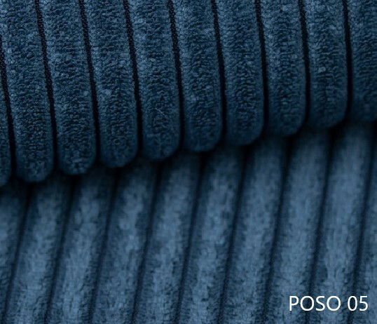 Rohová sedačka Denia (P) (tmavě modrá)