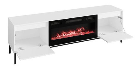 TV skříňka/stolek s elektrickým krbem Somkera EF (kašmír)