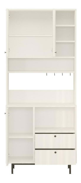 Policová skříň Rebutia 6 (bílá)