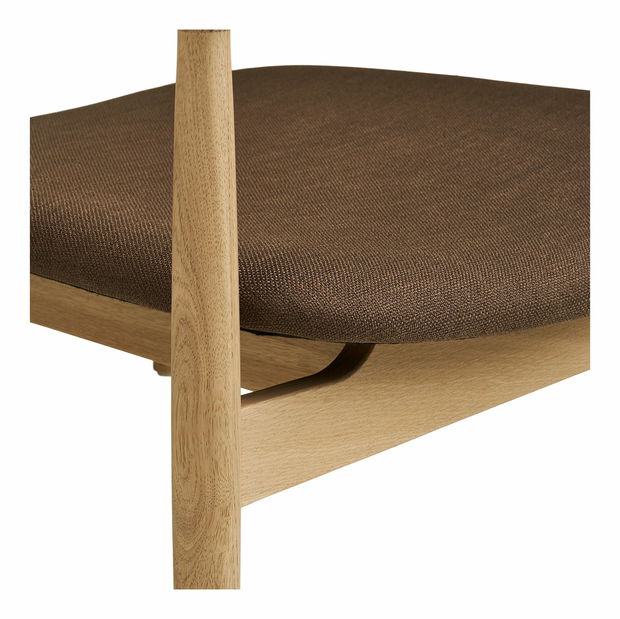 Křeslo Oliveria 1 (přírodní + hnědá)