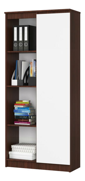 Regál Rehana II (wenge + bílá)