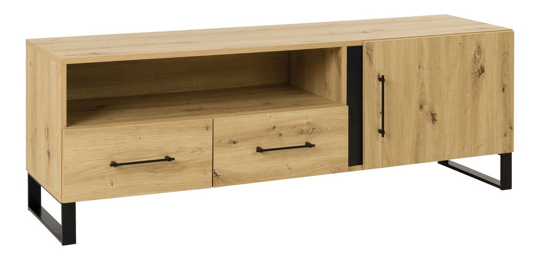 TV stolek/skříňka Filippa F6 (dub artisan + černá) *výprodej