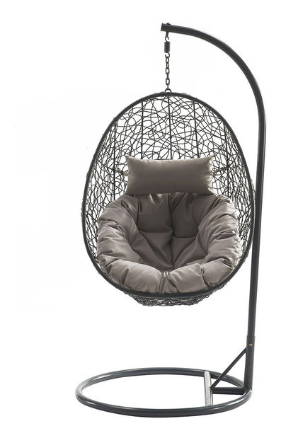 Závěsné křeslo Musika (přírodní + krémová)