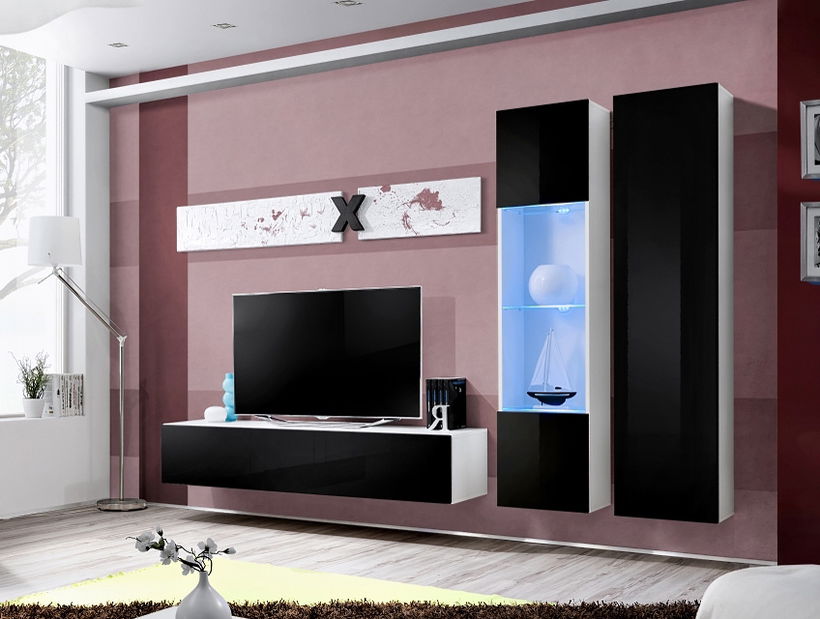 Obývací stěna Alysha 25 WS AI A5 (s osvětlením)