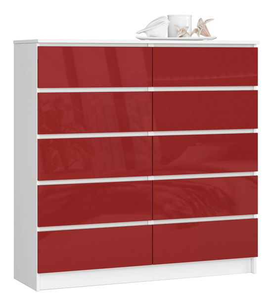 Komoda Kapil III (červený lesk)