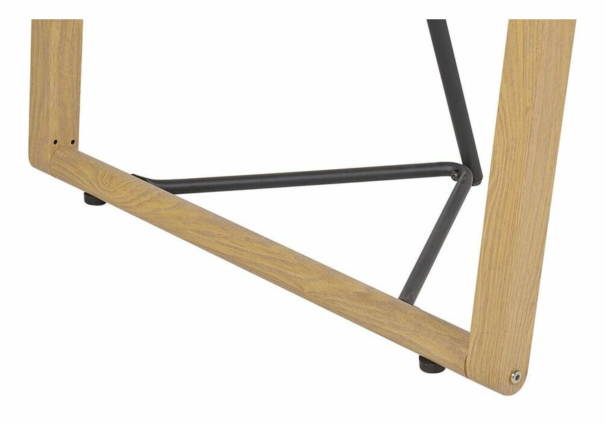 Jídelní stůl TAMIRA (černá + sklo) (pro 6 osob)