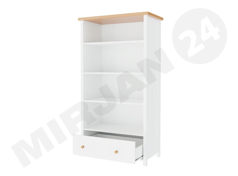 Regál Kokos KS-2 (bílá + dub nash)