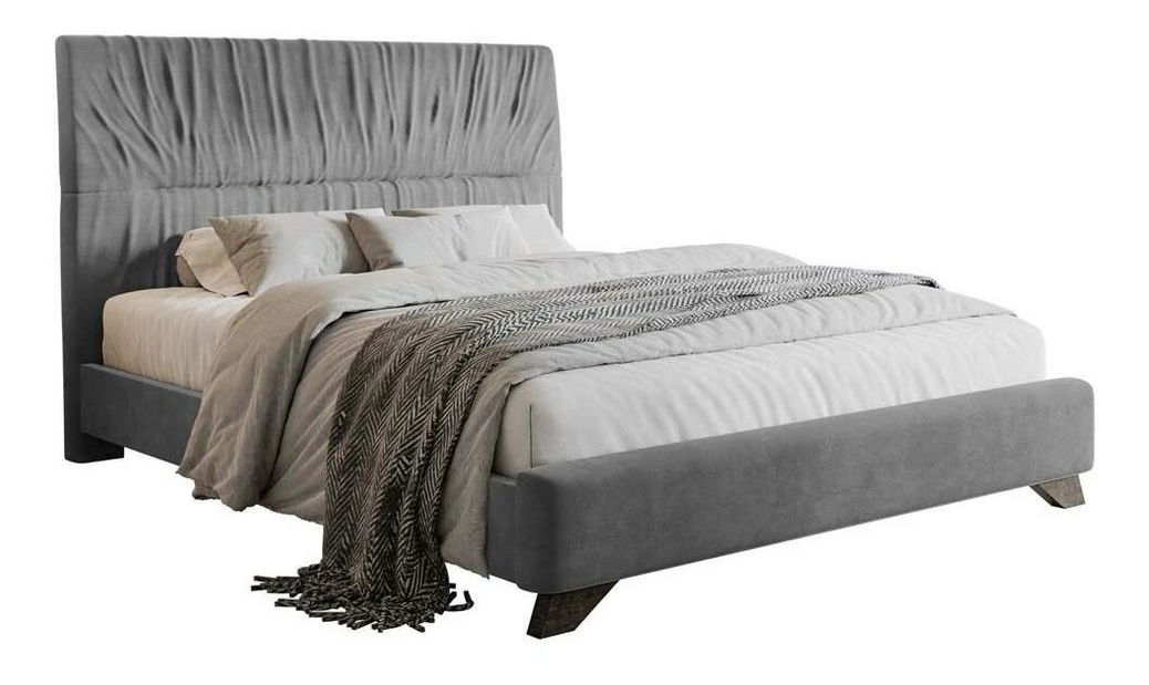 Manželská postel 160 cm Lania 160 (s roštem) (šedá)