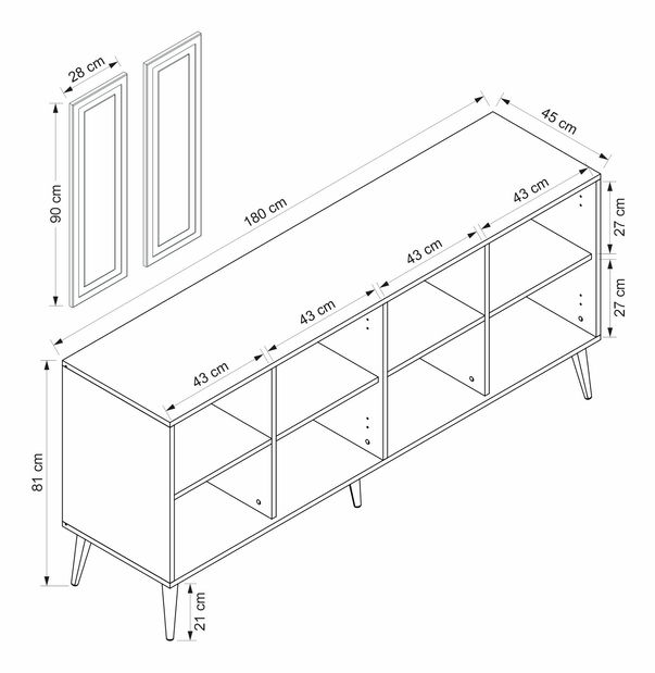 Komoda Primisioso (písková)