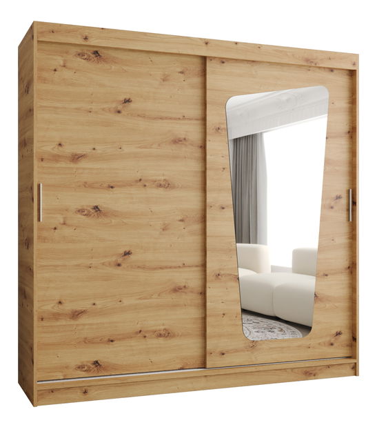 Šatní skříň 200 cm Mokka (dub artisan)