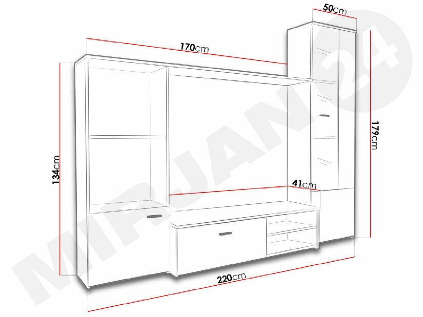 Obývací stěna Matina*výprodej