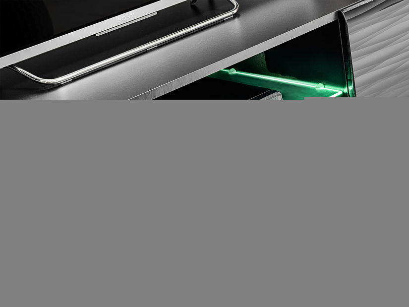 Obývací stěna Bolivar 4 (černá + lesklá fólie)