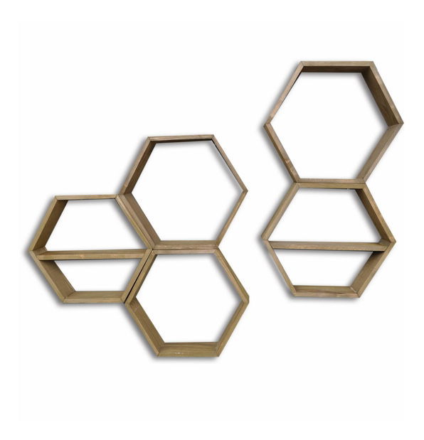 Set 4ks. polic Lunole 3 (ořech)