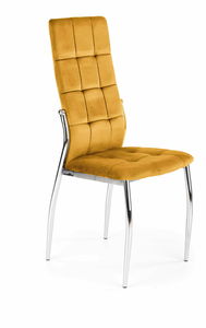 Jídelní židle Kinoa (žlutá + stříbrná)