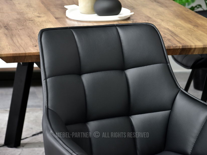 Židle Aranbura (černá + zlatá)