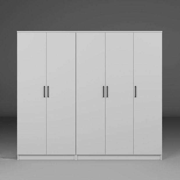 Šatní skříň Kentucky E (bílá)