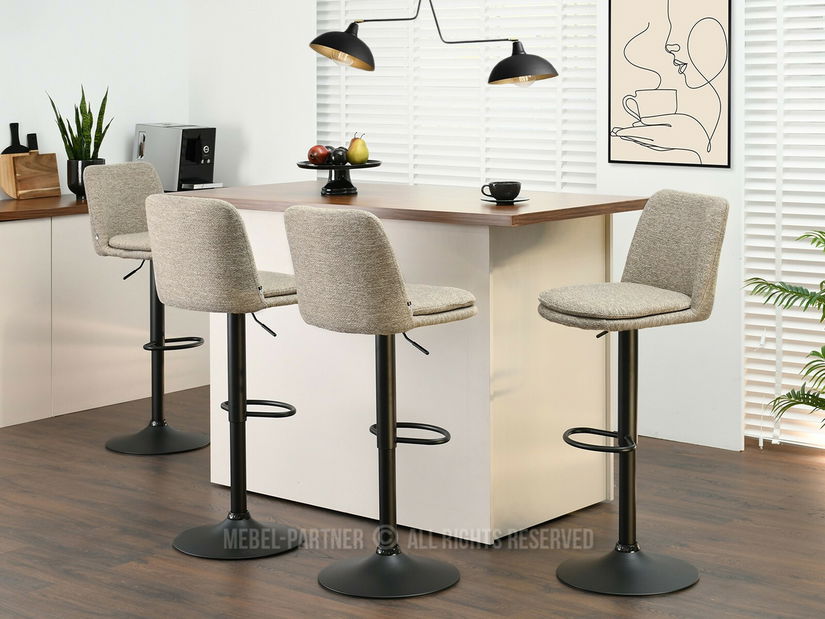 Barová židle Ravelianto (béžová + černá)