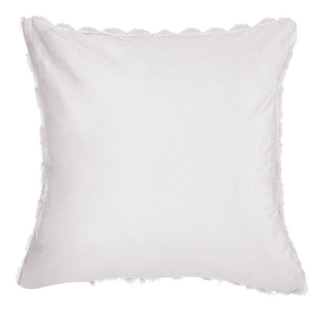 Sada 2 ozdobných polštářů 43 x 43 cm Pur (bílá)