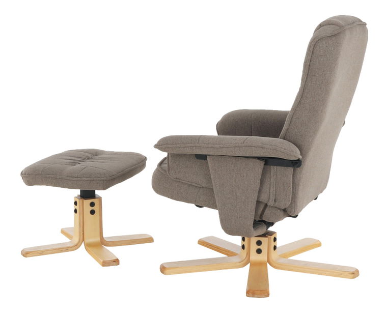 Relaxační křeslo Lerato (hnědošedá)