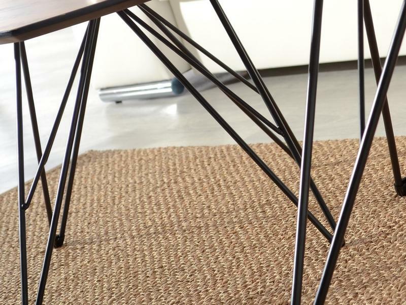 Konferenční stolek Petal Zest Xl (ořech + černá)