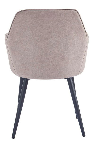 Designové křeslo Ilgano (šedohnědá + černá)