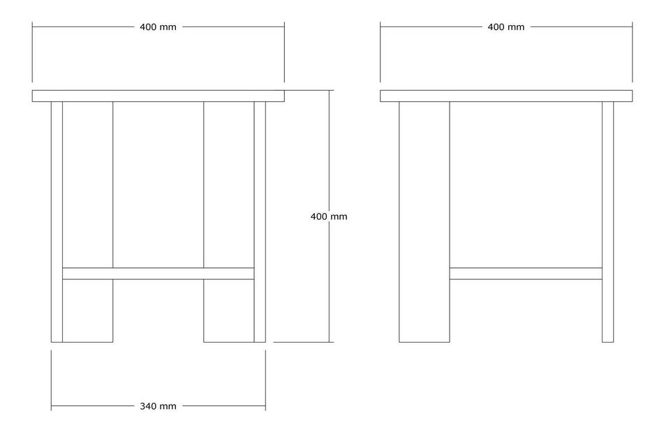 Příruční stolek Vulase 1 (dub)