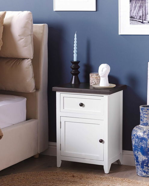 Noční stolek Layza (bílá)