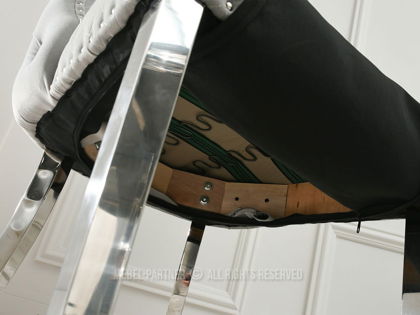 Židle Gabi (šedá + chromová)