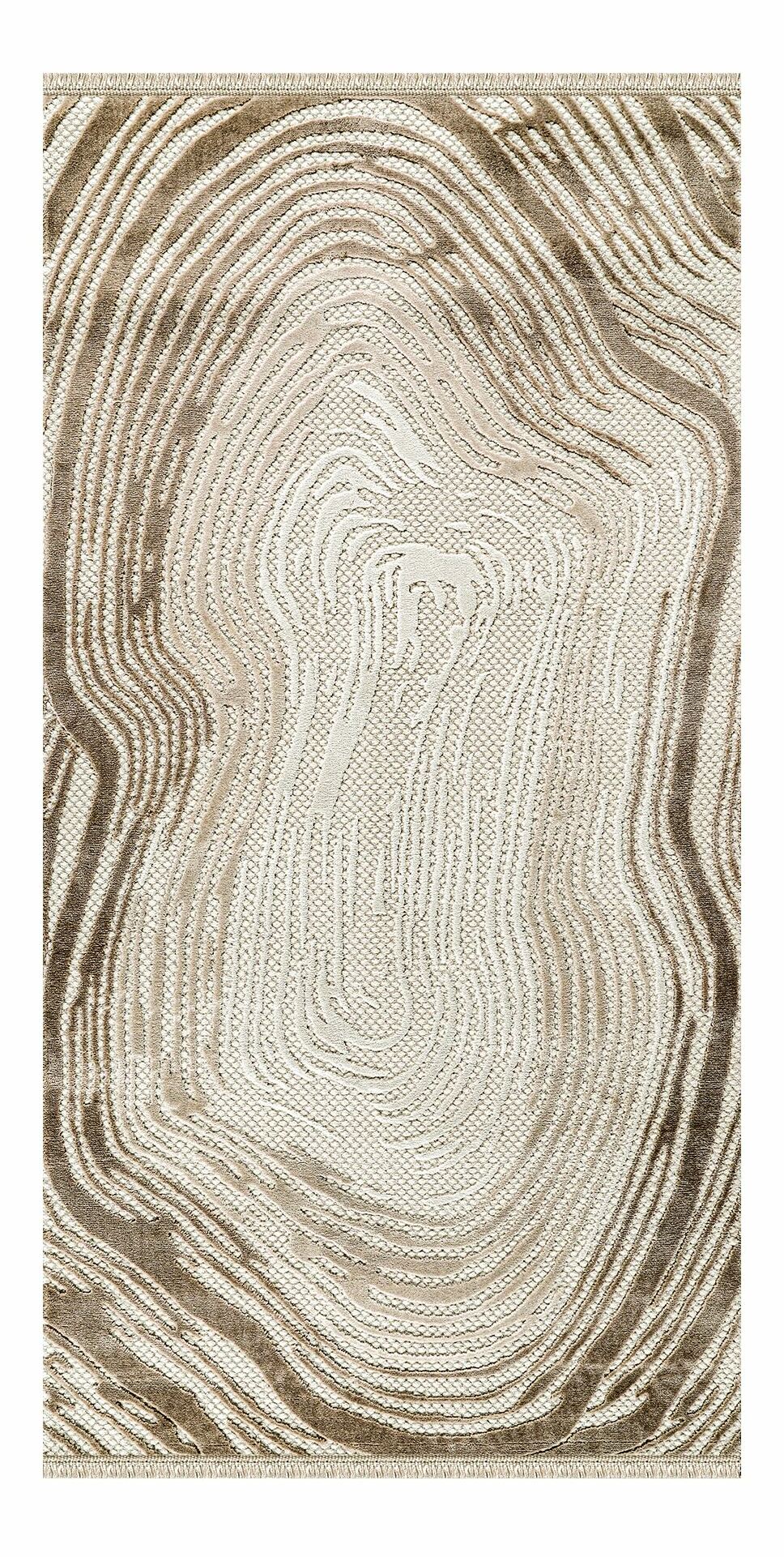 Koberec 100 x 300 cm Amora (béžová + hnědá)