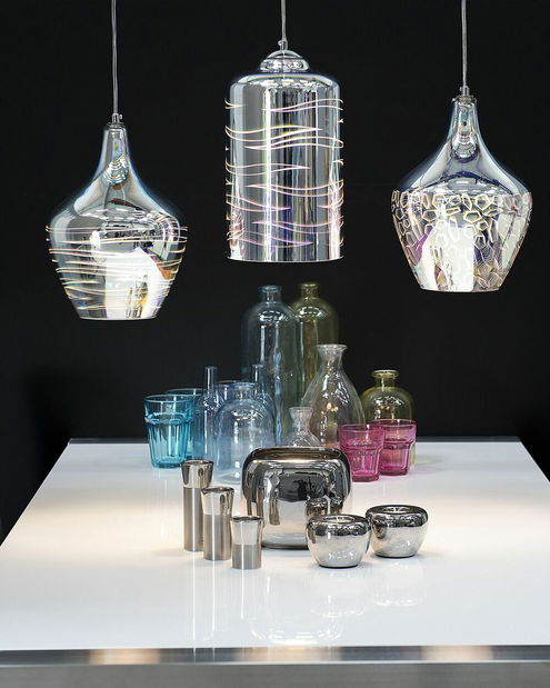 Závěsná lampa Sangol (stříbrná)