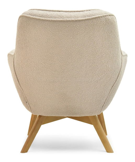 Designové křeslo Merch (béžová + černá)