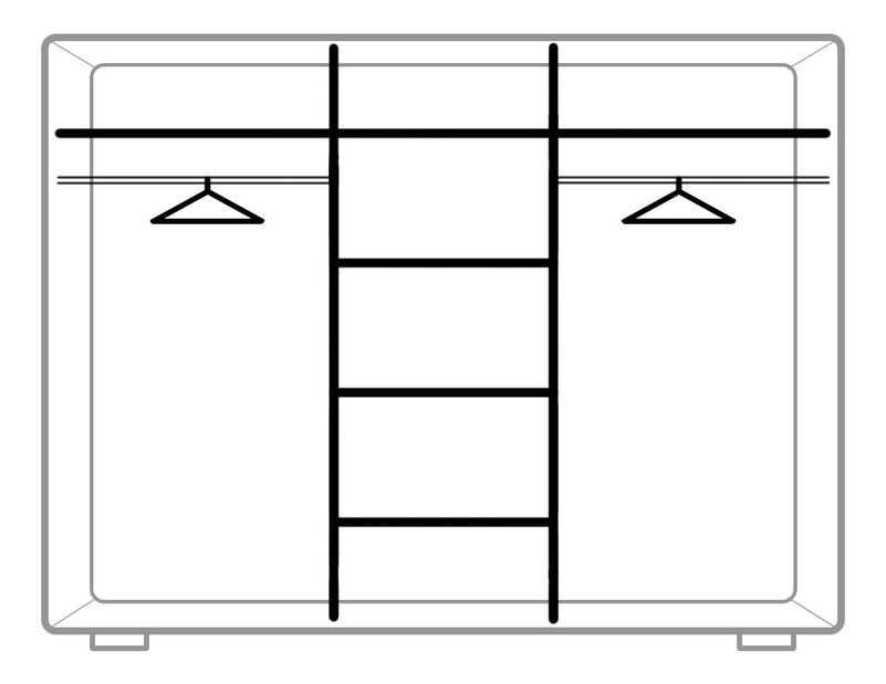 Šatní skříň Fintona F3