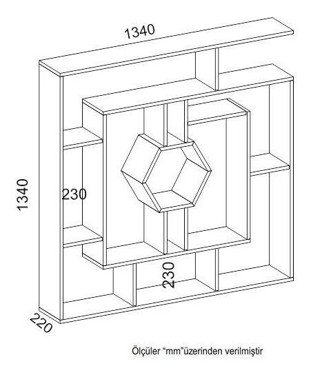Regál Labrader (černá)