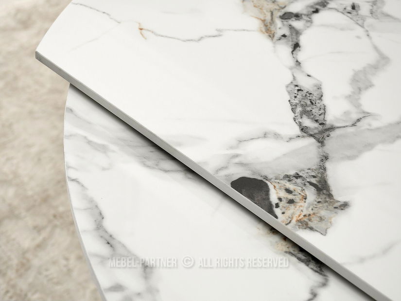 Jídelní stůl Zapatista (mramor + černá)